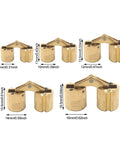 Retro Brass Hidden Barrel Hinge For Cabinets And Jewelry Boxes Concealed 180 Degree Silent Cabinet Hardware Invisible Hidden Hinge 16mm