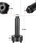 Bearing Carrier Retainer Nut Wrench Tool For Mercruiser Outdrives, dimensions detail, heavy-duty steel, multiple views.
