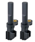 Premium Grade Rear Abs Wheel Speed Sensor Left And Right Pair Designed For Dodge Ram 1500 2500 Durango featuring black plastic design.