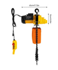 Powerful Heavy Duty Electric Chain Hoist 2200 Lbs Lift With 10 Ft Range And 1300W Motor, electric hoist with chain and hook.