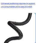 Industrial Fume Extraction Arm With 3 Inch Connector And 360 Degree Flexible Hose for Workshop Dust Removal, showing flexible black exhaust hose.
