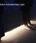 9.8ft Under Cabinet LED Strip Lights With Motion Sensor And Battery Power Auto Or Manual Modes Ideal For Closet Kitchen Bedroom Stairs Basement Trunk And More White 4000K illuminating under bed