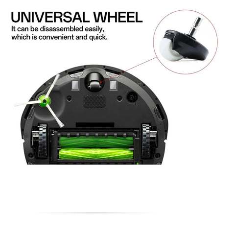 Front wheel caster assembly for Roomba vacuum cleaner, universal fit for 500-900 series, 2-pack