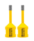 HIGHDRIL diamond core drill bits, 2-pack, 6mm (5/8-11), dry drilling