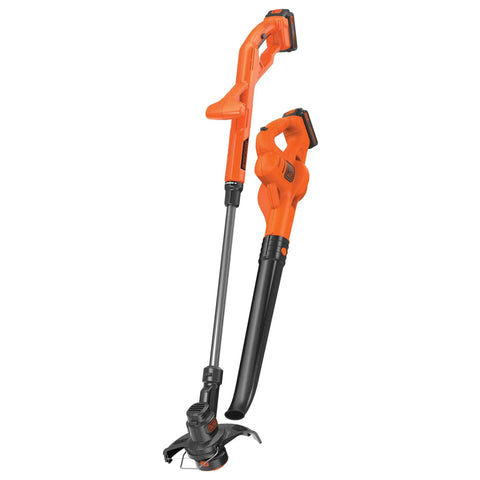 20V Max Weed Wacker Edger And Sweeper Combo With Two Batteries And Charger, Cordless Trimmer And Leaf Blower Kit, Lightweight And Quiet