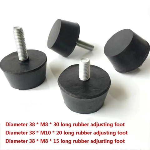 Adjustable Rubber Foot Pads 40 Piece Set For Tables And Chairs M8 M10 Vibration Dampening Anti Scratch Floor Protectors