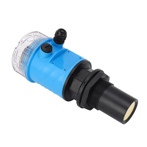 Ultrasonic Water Level Sensor For Mining And Industrial Use, 0-10M Range, DC 24V Power, Multilayer PCB Modular Circuit Design, Heavy Duty Plug And Play Water Depth Meter With Wide Application, side view