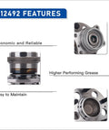 Rear Wheel Hub Bearing Assembly Fits Hyundai Elantra 2011-2016, Elantra Coupe, shown with features and close-up views.