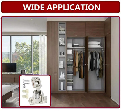 40 Pack Half Inch Overlay Soft Close Cabinet Hinges With 105 Degree Angle Built In Damper 3 Way Adjustable For Face Frame Cabinets Easy Install DIY Friendly Cold Rolled Steel Construction in wardrobe cabinet application