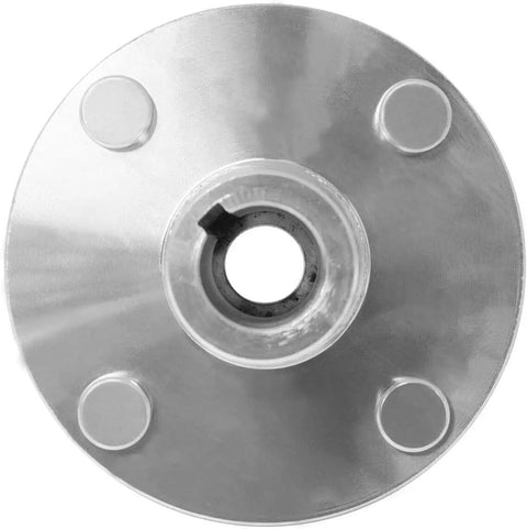 4 By 4 Inch Lug Live Axle Hub With 1 Inch To 3/4 Inch Step-Down Bore For Go Kart Cart ATV Quad Trailer, front view