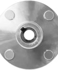 Front view of Pair Of 4x4 Heavy Duty Live Axle Hubs With One To Three Quarters Inch Step Down For Go Karts ATVs And Trailers, showing 4 lug pattern.