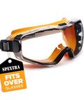 Over Glasses Safety Goggles With Anti Fog Clear Lenses For Lab Work ANSI Z87 1 Impact Resistant UV Protection