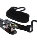 Heavy Duty Treestand Ratchet Straps Pack Of 3 Featuring Grip Tight Vinyl Coated Steel Hooks And One Inch Wide Eight Foot Webbing.