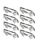 Full Extension Drawer Slides Kit With 12 Pieces for cabinets and glass doors showing smooth steel roller guides and pulley system.