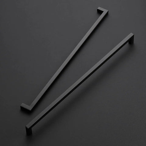 10 Pack 18 Inch Square Cabinet Handles Matte Black Drawer Pulls For Kitchen Cabinets And Furniture Hardware