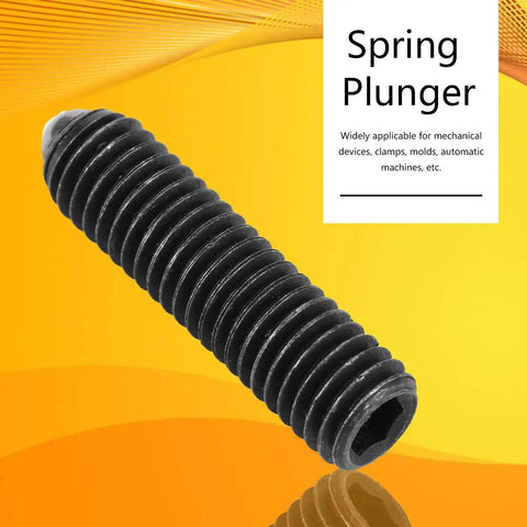 M8 ball spring plunger from the 10 Pcs M8 Ball Spring Plungers Set Hardened Carbon Steel Hex Socket with precision grip.
