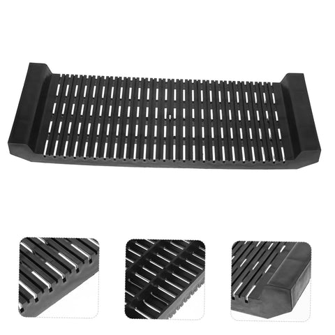 Black anti static PCB tray storage rack for circuit boards, slip resistant bracket holder, durable plastic soldering stand