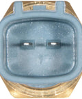 Direct Fit Engine Coolant Temperature Sensor top view showcasing dual connections and brass base for reliable functionality.