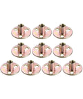 10 pieces of 30Pcs M6 M8 M10 Brad Hole Tee Nuts With Beefy Round Base Screw In Carbon Steel Zinc Plated Furniture Hardware Three Hole Lock Nuts