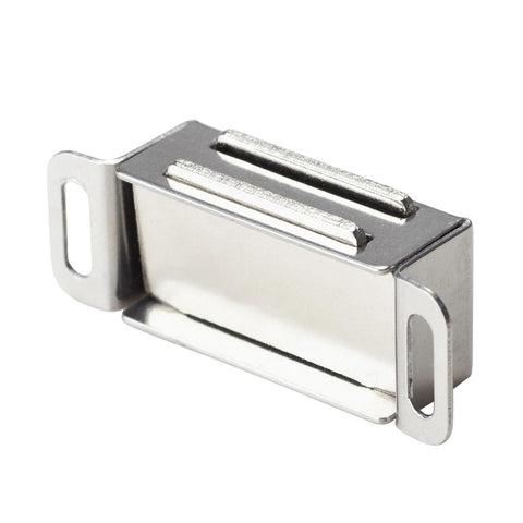 Stainless Steel Magnetic Cabinet Catches For Kitchen Doors Cupboards And Drawers No Slam Self Closing Hardware side view