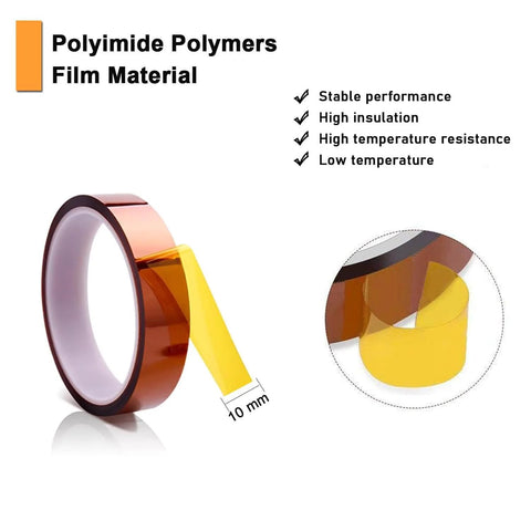 10mm heat resistant polyimide tape for Must Have Nonstick Teflon Sheets 12 By 16 Inches With Three 10mm Heat Resistant Sublimation Tapes