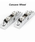 Heavy Duty Zinc Alloy Sliding Door Pulleys With Double Wheel Track Rollers Adjustable Angle Design for smooth gliding and stability.