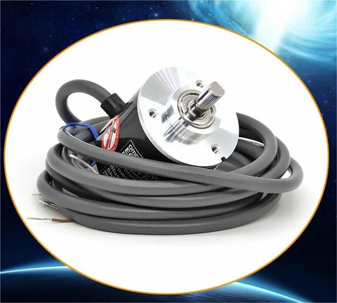 Incremental Rotary Encoder 40mm Diameter With 2 Meter Cable 5-24V DC Supply Model E6B2-CWZ5B 1000 PPR on gray cable