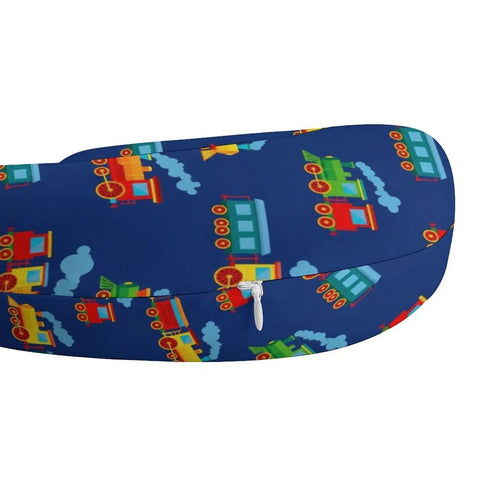 Comfy Travel Neck Pillow For Women, Ultra Portable Multi Functional Pillow with Cartoon Train Novelty Design, Soft Polyester Cushioned Support