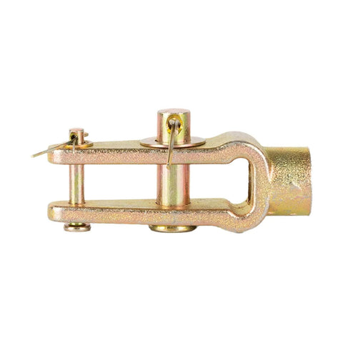 Double Pinned Slack Adjuster Clevis Pin Kit With 5/8-18 Threaded Pins For Air Brake Chambers, side view