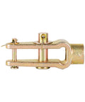 Side view of Two Pack Slack Adjuster Kit With Double Pinned Straight Clevis Pins For Air Brake Chambers Five Eighths Inch Threaded Replacements