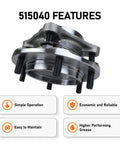 4WD Front Wheel Bearing And Hub Assembly For Toyota Tacoma 2005 To 2019, front view showing features and 6-lug design
