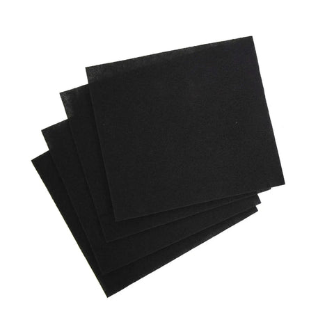 Four black carbon pre-filters for Replacement Pet Air Purifier Filter Set for Oreck Airvantage and WK01234QPC, H13 HEPA Filters