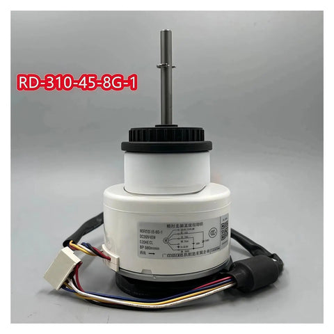 Brushless DC Air Conditioner Motor RD 310 45 8G 1 Replacement Fan Motor For Cylindrical Cabinet with wiring visible