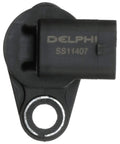 Crankshaft Position Sensor SS11407 Drop In Replacement for auto engines, top view showing connector and mounting hole.