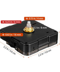 Quartz Clock Movement Replacement For DIY Projects With Quiet Sweep Technology Silent Battery Operated Nifty Wall Clock Mechanism Black Finish