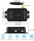 WiFi Tuya Access Control Magnetic Door Lock Kit With Remote And App Control, remote receiver dimensions shown