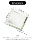Peel And Stick 4 Inch Beveled Mirror Glass Tiles Silver Crystal Mosaic dimensions 3x3 inches, thickness 0.2 inches shown