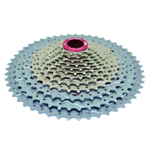 Beefy Wide Ratio 12 Speed Cassette 11 To 51T With 11 13 15 17 19 21 24 28 33 39 45 51 Cogs Silver ST1910 Lightweight Aluminum Spider