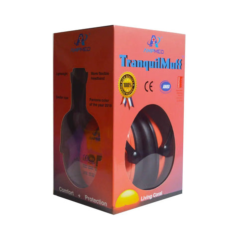 Kid Safe Noise Reduction Ear Muffs With Plush Cushions For Toddlers, Kids And Teens, ANSI S3.19, CE EN 352.1 certified packaging