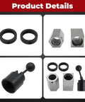 Product details of Beefy 5C Collet Block For Lathes And Mill Machines Featuring Hex Square Mount and collet accessories.