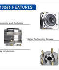 Pair Of Two AWD Wheel Hub Bearing Assemblies OEM Grade For Hyundai Santa Fe 2007 Through 2019 and Veracruz 2007 installed view