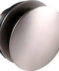 24 Inch Direct Outlet Tub Waste And Overflow Kit With Ball Joint Alignment Push Button Drain in slick satin nickel finish.