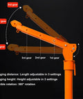 Heavy Duty Electric Pickup Truck Bed Crane With 3500lb Winch And 12V Steel Jib Hoist 360 Degree Swivel Boom gear settings and adjustable height