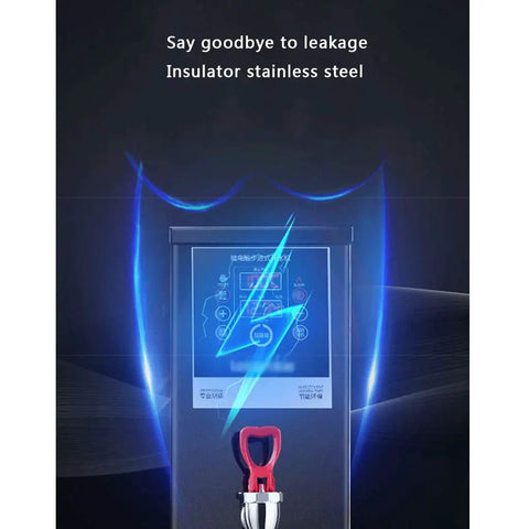 Heavy Hitting Commercial Step Water Heater With Triple Layer Insulation Offers Rock Solid Heat Lock And Instant Continuous Flow Hot Water massive capacity tank stainless steel control panel