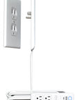 Universal Outlet Concealer With WiFi Smart Power Strip That Hides Cord Clutter And Plug Eyesores While Blending Into Walls