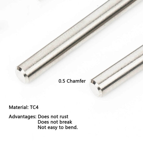 4Pcs TC4 Titanium Hinge Pin Lower For 6S One Seventh Mojave Felony Big Rock Fireteam Infraction Limitless 6S And One Eighth Kraton