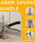 Labor Saving Arm Jack 8 Inch Multifunctional Furniture Lifter Jacks For Installing Cabinets And Doors showcasing handle features.