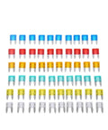 60 And 120 Piece Car And Truck Blade Fuses Kit 5A 10A 15A 20A 25A 30A Fast Blow Assortment For Auto Electronics Waterproof Easy Replacement Accessories arranged