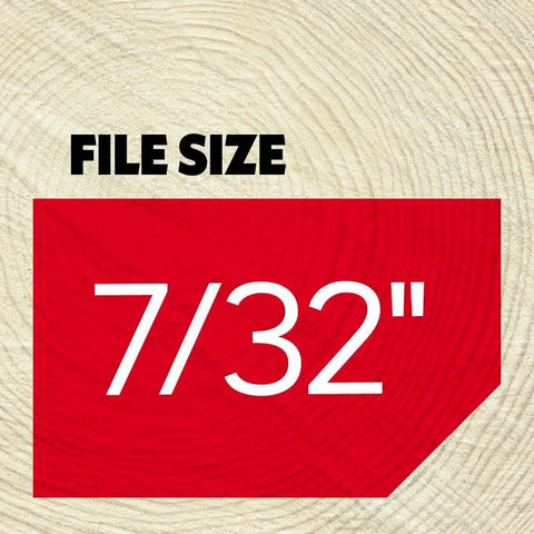 Chainsaw Sharpening Kit With 7/32 Inch File For Quick, Precise Chain Sharpening And Depth Gauge Setting, file size shown