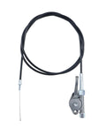 Throttle Cable Kit For Wacker CT36 CT48 Trowels, Fits Multiple Part Numbers 5100034471 5000163391 5000010369 5000164648, Includes One Cable Assembly For Smooth, Responsive Throttle Control. black throttle cable assembly with metal fittings